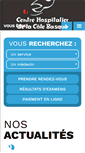 Mobile Screenshot of ch-cote-basque.fr